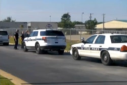 Police respond to a jobsite in Tyler, Texas where a construction worker was stabbed. Credit: Screenshot of KLTV broadcast