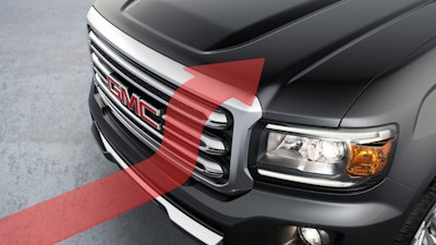 GM redirects airflow around the front of the new Colorado and Canyon to reduce drag and improve mpg at highway speeds.
