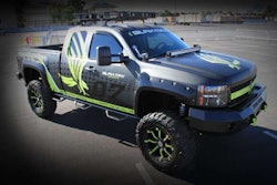 Customized Chevy and GMC pickups are always in abundance at the annual SEMA Show in las Vegas.