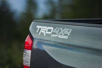 TRD Off-Road option adds 18-inch wheels, Michelin ATX all-terrain tires, skid plates and Bilstein shocks to the package.