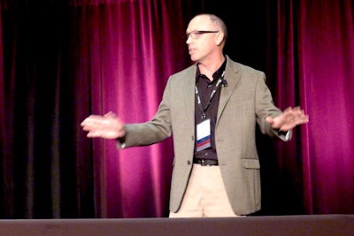 Guy Gordon, CEM, director of asset management at Aegion, speaks at the 2014 AEMP Asset Management Symposium in Nashville.