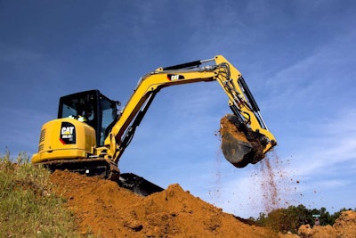 New hydraulic systems keep performance high in Caterpillar’s new E2 series mini-excavators.