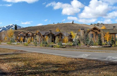 A rendering of the completed Diamond Back Townhomes in Sun Valley, Idaho. Four workers were injured by a collapsed wall at the site over the weekend.