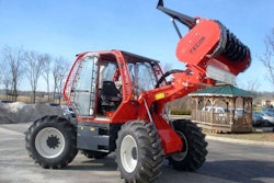 Fecon RTF230 rubber tire mulching tractor