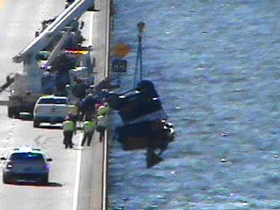 The pickup Burton was driving is recovered from the lake last Monday. Via: NOLA.com