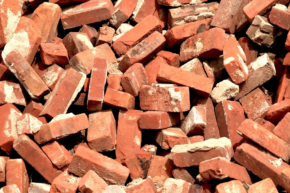 Pile of bricks