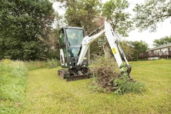 Bobcat Company’s Tier 4-compliant Zero Tail Swing (ZTS) E20 compact excavator