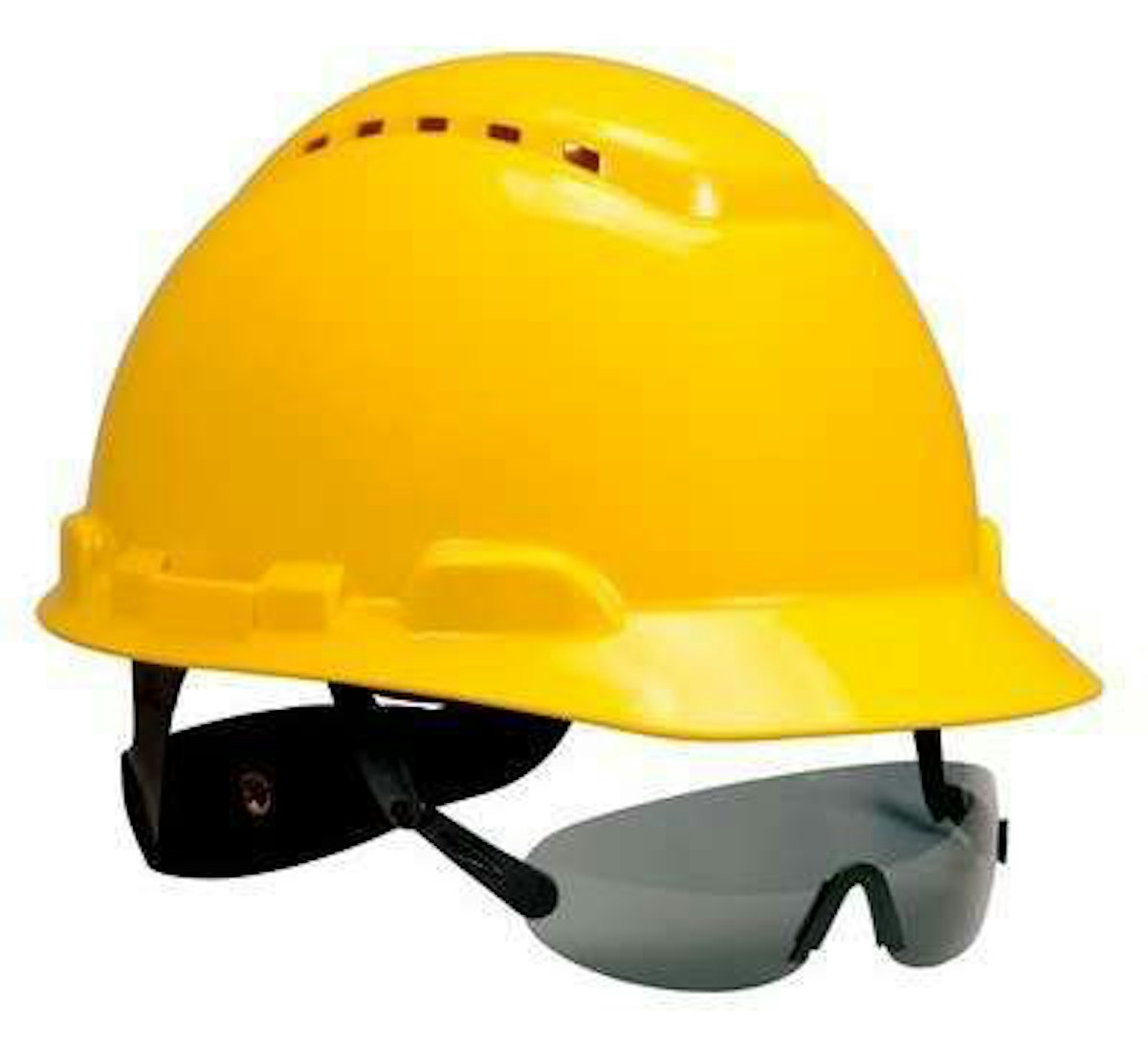 Safety glasses and store hard hats