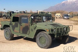 This 1990 AM General M998 is one of 25 Humvees being auctioned off by the military today. It has only 5,532 miles on the odometer.