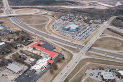 In this ODOT photo looking south, both I-35 interchanges in Norman involved in the state’s largest construction contract ever awarded are pictured.