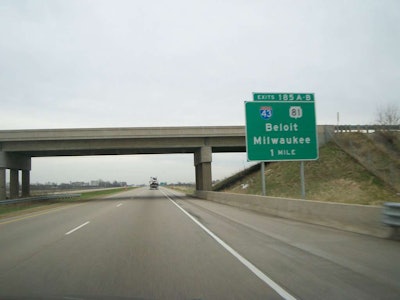 A stretch of Interstate 43 in Wisconsin.