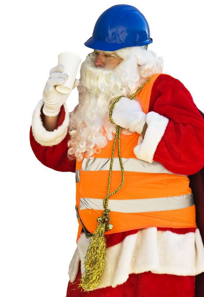 Construction Santa