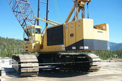 Jokerst was killed by the boom of a Grove HL150 similar to this.