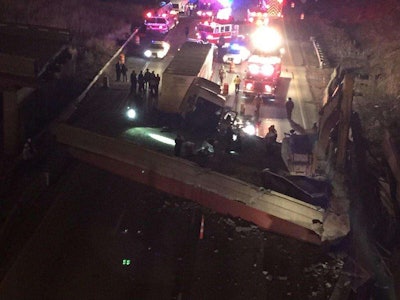 Photo from the scene of the accident. | Credit: Jackie Congedo, Twitter.