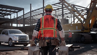 Ford F-150 construction worker campaign