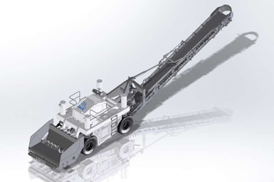 A mockup of the MP550 which will be officially launched at World of Concrete 2015.