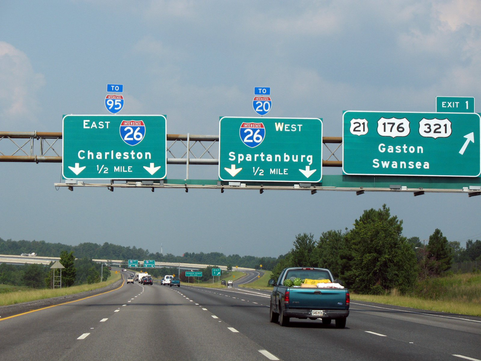 Southern_terminus_of_I-77_at_I-26_in_Columbia,_South_Carolina