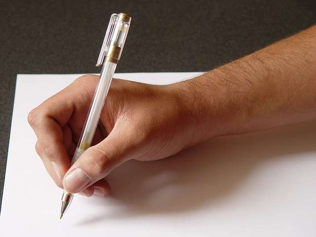 writing a letter