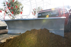 Tundra moves first dirt during ground breaking for new headquarters.