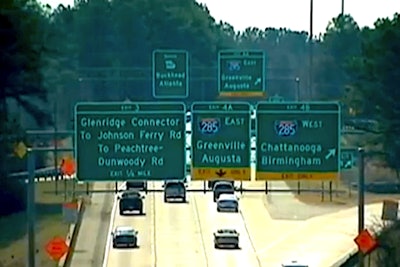 The interchange is seen in this still from WSBTV footage.