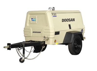 Doosan P185WDO air compressor