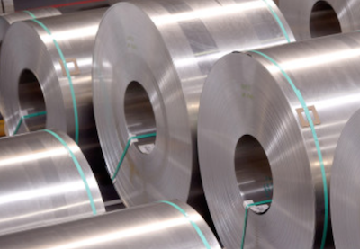 Rolls of aluminum