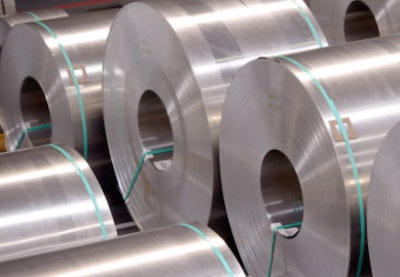Rolls of aluminum