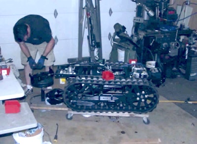 Ryan M building mini dozer