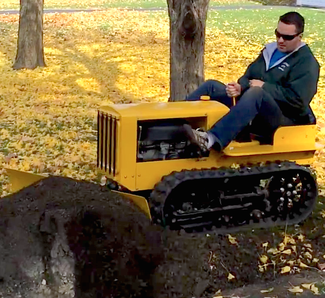 Ryan driving Cat Model 22 square