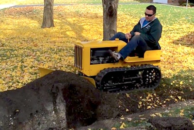 Ryan driving Cat Model 22