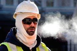 Worker in the cold