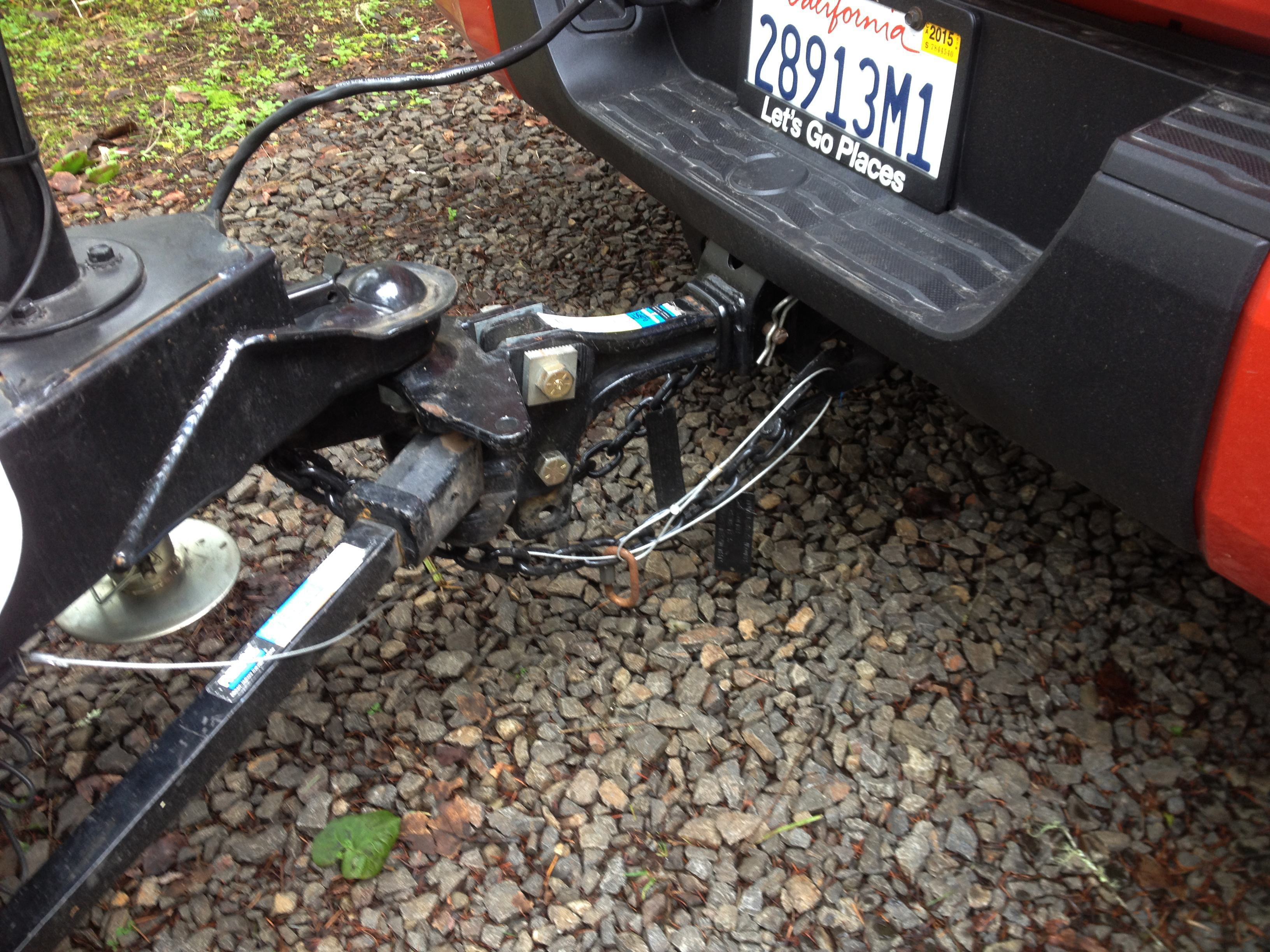 Pickups towing trailered loads more than 5,000 pounds with 1/2-ton need to pay attention to the hitch being used. HD pickups should use a W-D hitch on trailered loads of more than 8,000 pounds.