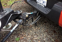 Pickups towing trailered loads more than 5,000 pounds with 1/2-ton need to pay attention to the hitch being used. HD pickups should use a W-D hitch on trailered loads of more than 8,000 pounds.