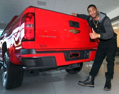 New England Patriot’s cornerback Malcom Butler wins keys to 2015 Chevy Colorado.