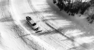 Ram Truck engineers push more than 10,000 tons of snow during typical winter truck testing.