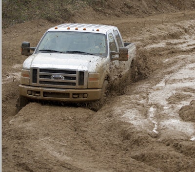Super Duty in mud