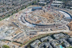 The latest progress photo of the jobsite, shared earlier this month by Apple.
