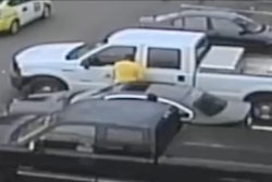 In surveilance footage released by the Atlanta Police Department, two suspects are seen entering the workers’ pickup.