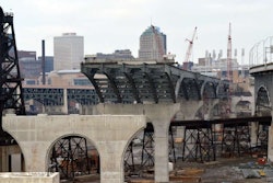 Progress on Cleveland’s Innerbelt Bridge construction in December 2014. Credit: Erik Drost/Flickr