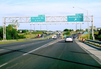 Exit 103 on Interstate 65 in Indiana circa 2011. Credit: AARoads