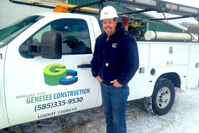 Larry Merle, Genesee Construction Service in Dansville, New York, our 2015 Contractor of the Year.