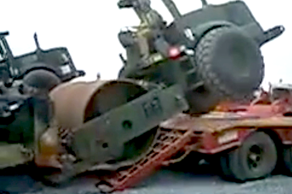 Roller dozer loading fail