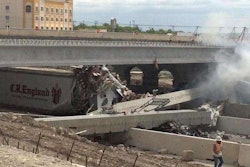 A look at the scene of the collapse soon after it happened. Credit: KWTX TV via Twitter