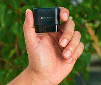 This road charging dongle called Drive Sync from IMS plugs into a car’s diagnostic port and tracks mileage using GPS.