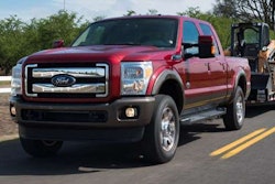 2015 Ford F-350 King Ranch Super Crew 4×4 towing Case skid steer