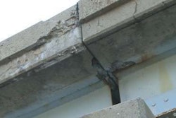 Bridge with crack