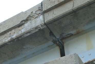 Bridge with crack