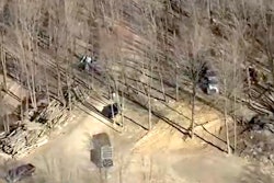 Footage from WDIV shows the jobsite where the body was found.