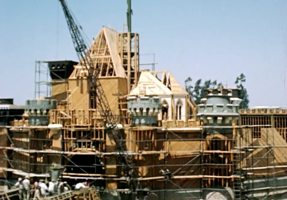 Disneyland Sleeping Beauty Castle construction time-lapse
