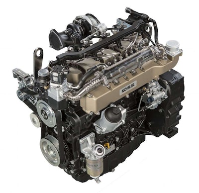 Kohler’s KDI 3404 diesel, it’s largest engine yet.